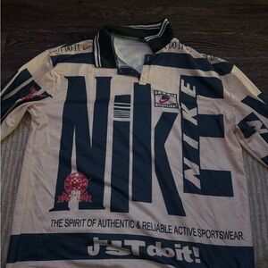 Nike Men's Black and Cream Jersey